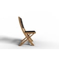 thumbnail image 4 of Lucas Teak Outdoor Folding Chair in Black, 4 of 5