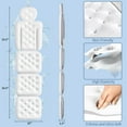 thumbnail image 6 of Luxury Bath Cushion, Full Body Bathtub Pillow with 160 Suction Cups, Bath Mat for Head and Neck Support, with Laundry Bag (White, 60.2" x 16.2"), 6 of 10