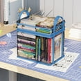 thumbnail image 1 of GiliGiliiso Student Book Storage Bag Transparent Storage Box Foldable Handheld Books School Supplies Organising Box, 1 of 3