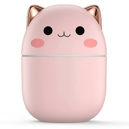 

Portable Colorful Mini Humidifier Super Quiet And Safe for Home Baby Bedroom Office Travel Pink