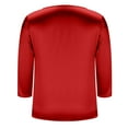 thumbnail image 6 of Tisuna Women'S Silk T-Shirts Solid Color 3/4 Sleeve Crew Neck Shirt Classic Fit Casual Fashion Ladies Business Party Summer Outfits Size M, 6 of 9