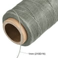 thumbnail image 4 of Unique Bargains 186 Yards 210D/1mm Leather Sewing Thread Polyester Waxed Cord, Middle Grey, 4 of 5