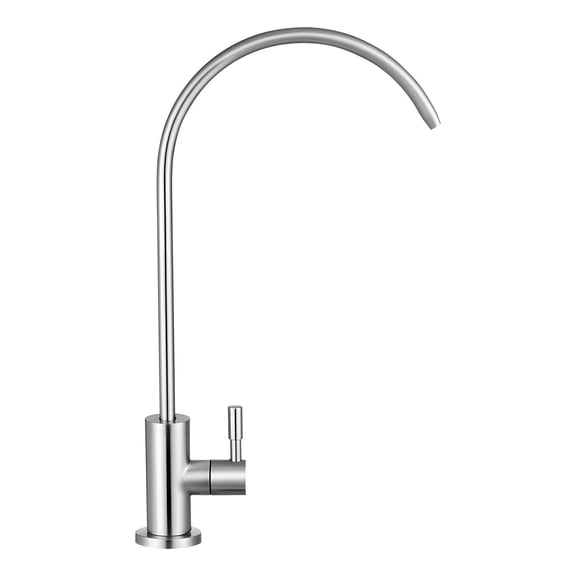 Stainless Steel Lead-Free High Arc Reverse Osmosis Faucet with Solid Brass Valve, Brushed Nickel Filtered Water Faucet for Kitchen Sink, Bar Counter & Cafe Shop