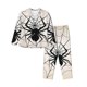 thumbnail image 1 of Fotbe Spiders On The Web 1 Conjunto de Pijama de Manga Larga para Mujer con Estampado, Ropa de Dormir de 2 Piezas, Conjunto de Casa Suave y Cómodo con Bolsillos-Small, 1 of 7