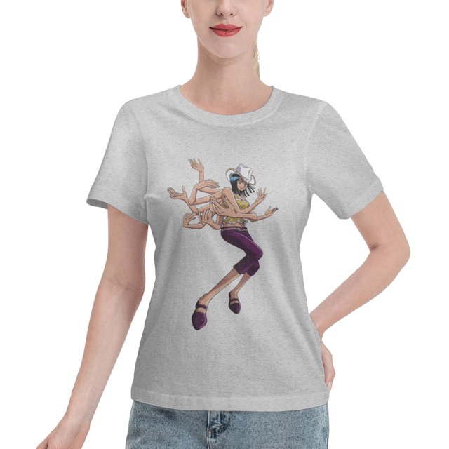 T-Shirt Basique à Manches Courtes pour Femmes, une Pièce, Robin