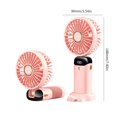 thumbnail image 3 of Ventilador De Mano Ventilador De Mano Plegable De 2000 Mah Soporte Para Teléfono Con Ajuste De Velocidad Usb 5 (Rosa) Sywqhk Libre de BPA, 3 of 3