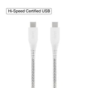 Onn 6 USB Type-C Cable if Certified White, 1 Pack