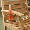 thumbnail image 6 of Logan Solid Teak Outdoor Rocking Chair with Bottle Holder, Natural Teak, 6 of 10