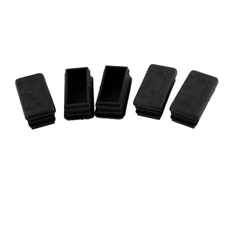 - Unique Bargains 5 Pcs Antislip Plastic Rectangle 20mm x 40mm Chair Foot Cover Table Furniture Leg Protector Balck