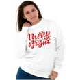 thumbnail image 5 of Classic Christmas Merry and Bright Sweatshirt for Men or Women Brisco Brands S, 5 of 6
