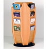 Wooden Mallet Cascade Spinning Countertop Display in Light Oak with 16 Brochure Pockets