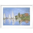 thumbnail image 2 of Art.com Regattas at Argenteuil by Claude Monet Giclee Print by Claude Monet, White Frame Wall Art, 29" x 21", 2 of 5