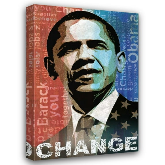 Keith Mallett 13x18 Gallery Wrapped Canvas Wall Art Titled - Change