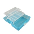 thumbnail image 3 of capas Box de almacenamiento plegable Caja de herramientas Multi compartimentos Case de herramientas de almacenamiento de contenedores para claro, 3 of 9