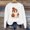 White, variant on Womens Halloween Sweatshirts Oversized Long Sleeve Graphic Tees Cute Ghost Pumpkin Printed Fall Pullover Cozy Casual Holiday Party Vacation Tops for Women Beige L