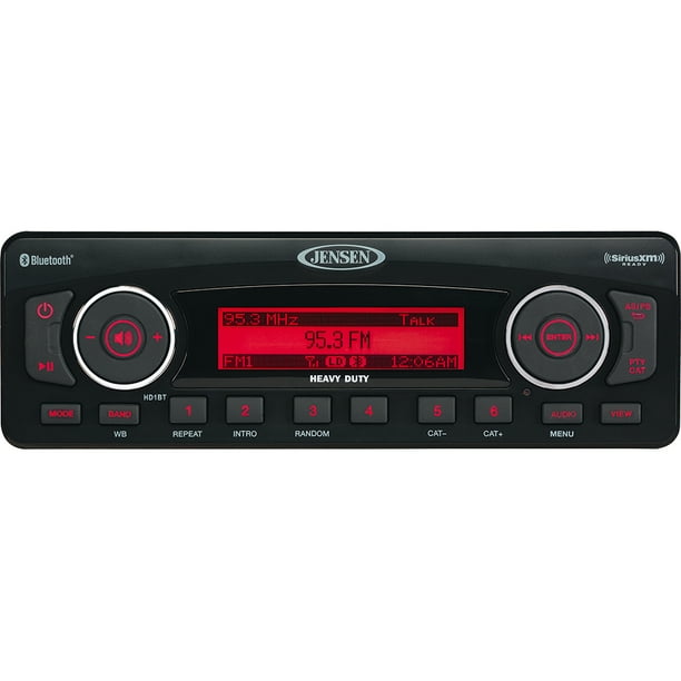 Jensen HD1BT AM/FM/WB/USB/SiriusXM Ready/Bluetooth Plug 