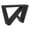 Black, variant on Bowery Hill Wood W-Shaped Legs Console Table in Black Finish