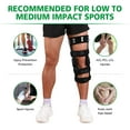 thumbnail image 2 of Insunen Functional Knee Brace for ACL MCL PCL Meniscus Ligament Sports Injuries Adjustable Orthopedic Knee Orthosis for Men & Women (XXL-Left), 2 of 6