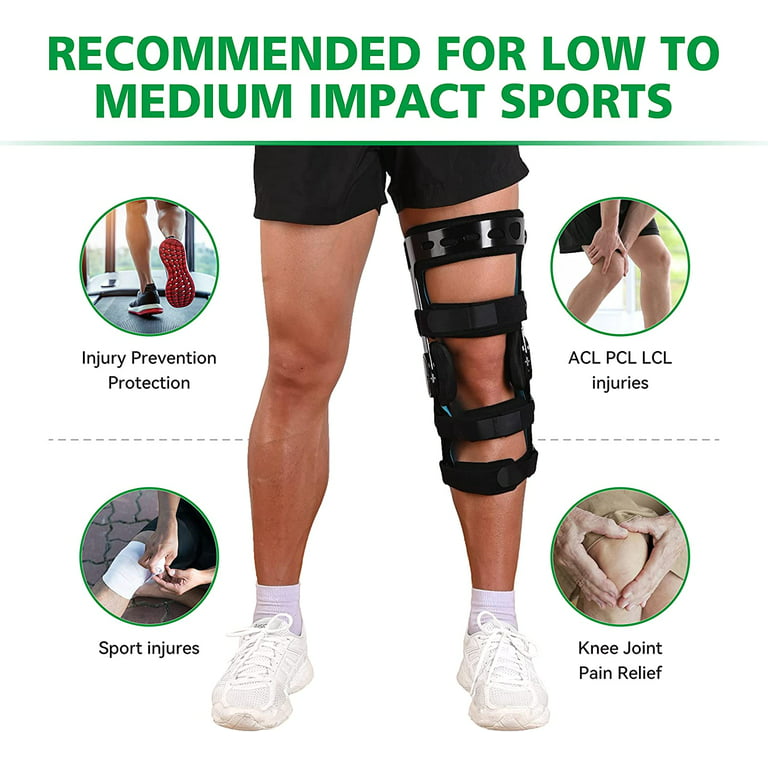 Orthomen ACL Functional Knee Brace for Sports Injuries, Men & Women(XL-Left)
