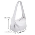 thumbnail image 6 of Howish tote bag 1PC Women All-Match Handbag Large Capacity Shopping Bag Simple Shoulder Bag Tote Bag for Travel Shopping Outdoor (White)(11.81"X7.87"X5.12"), 6 of 8