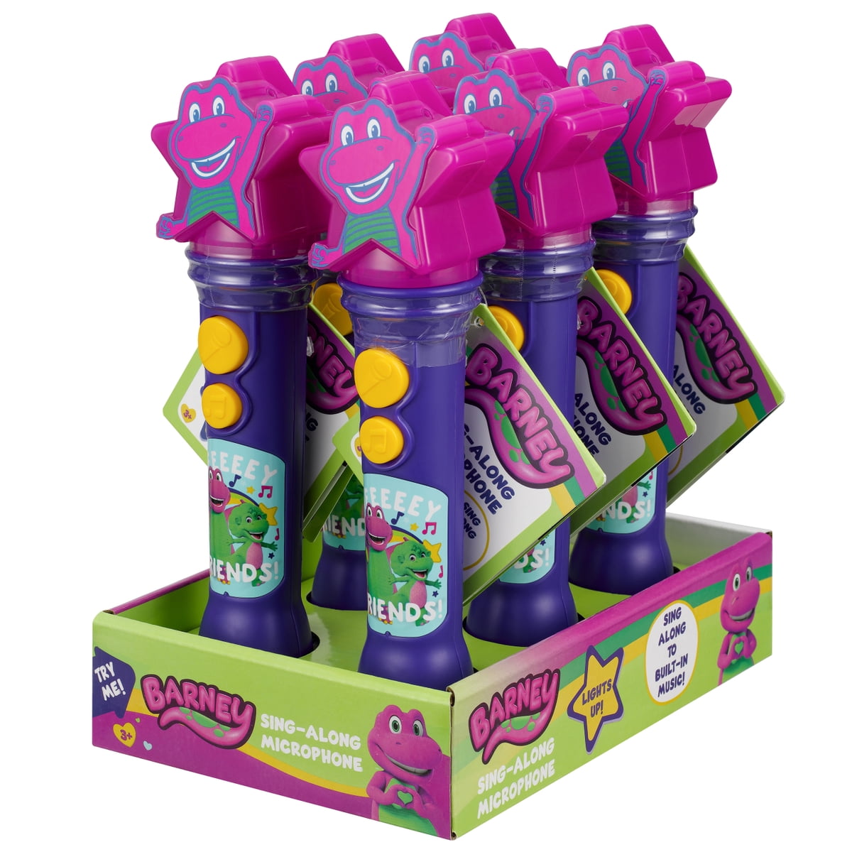 Barney Sing Along Microphone, Includes Built-in Music and Lights, Children Ages 18+ Months