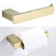 thumbnail image 4 of Accesorios de hardware de de oro cepillado Acero inoxidable con tornillos Fácil instalación Toallero Colgante de para pequeña sala estante del tejido mayimx Accesorios de baño, 4 of 9