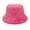 Hot Pink, variant on LBECLEY Bucket Hat Womens Solid Color Winter Thermal Windproof Bucket Fisherman Hat for Women for Girls White Bucket Hat Mens Hats Black M
