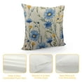 thumbnail image 4 of Nawypu  Watercolor Flowers Throw Pillow Cover Blue Cornflower White Daisy Vintage Spring Blossom Cozy Square Cushion Case for Men Women Boys Girls Room Home Decor, 4 of 5