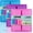 Pink+Blue+Purple - Rectangle, variant on 2 Pack Silicone Soap Molds, 6 Cavities Rectangle Silicone Soap Molds, Great for Homemade Craft Soap Mold, Chocolate Mold, Cake Mold & Ice Cube Tray - Just Pop Out(Purple