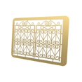 thumbnail image 4 of relayinert Handmade 1:35 Scale 3D Model Brass Door Educational Toys Scenery Style D 1Set, 4 of 6