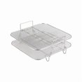 thumbnail image 1 of 2-Tier Air Fryer Rack Stackable Grid Grill Rack Stainless Steel For 4.2-5.8qt Air Fryer Kitchen, 1 of 5