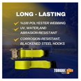 thumbnail image 4 of 2 PCS Heavy Duty Ratchet Straps 4'' x 30' w/Flat Hook End, Retractable Tie-Down Ratchet Straps 4 Inch x 30 Ft for Flatbed Semi Truck Trailer Bed Cargo [Breaking Strength 16,200 lbs], 4 of 6