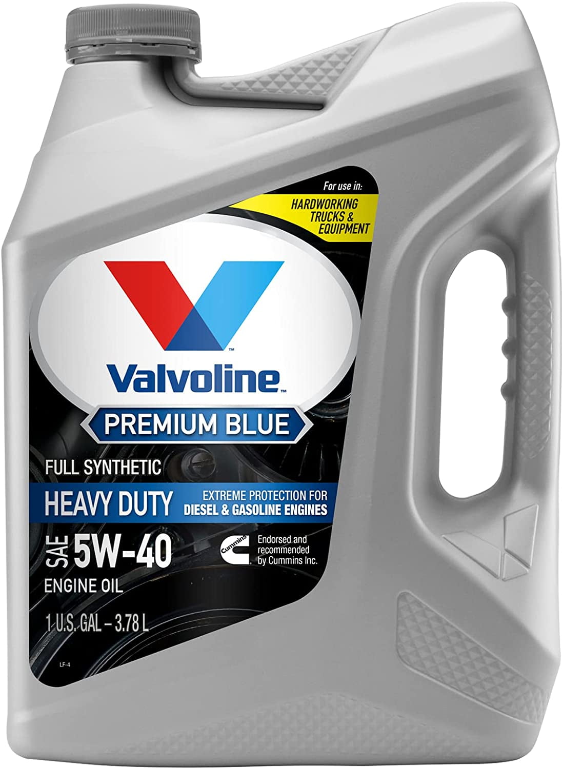 Valvoline Premium Blue Extreme 5W-40 Full Synthetic Heavy Duty Engine Oil, 1 Gallon
