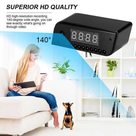 Hd Wifi Camera Sans Fil Reveil Portable Nanny Cam Moniteur Pour Bebe Vision Nocturne Detection De Mouvement Enregistrement En Boucle Cameras De Surveillance De Securite Pour Bureaux A Domicile Walmart Canada