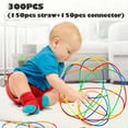 thumbnail image 1 of Jouets Constructeur de Paille Jouets de Construction STEM Jouets en Plastique Emboîtables Jouets d'Ingénierie Blocs Tube Mince Jouet Éducatif Kit pour Enfants Jouet Intérieur&Extérieur Cadeau DIY pour Garçons et Filles, 1 of 5