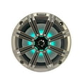 thumbnail image 3 of Kicker All-Weather Marine Gauge Style Bluetooth USB Stereo Receiver Bundle Combo with (QTY 2) 8" 2-Way 300W Max Coaxial Marine LED Speakers w/ Silver Grilles, 50-Ft 16-Gauge Wire, 22" Antenna, 3 of 6
