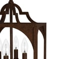 thumbnail image 4 of Hunter - Highland Hill 4-light Textured Rust, Medium Size Pendant Light, Dimmable, Formal Style, Lantern Shaped, for Bedrooms, Dining, Living Rooms - 19980, 4 of 8