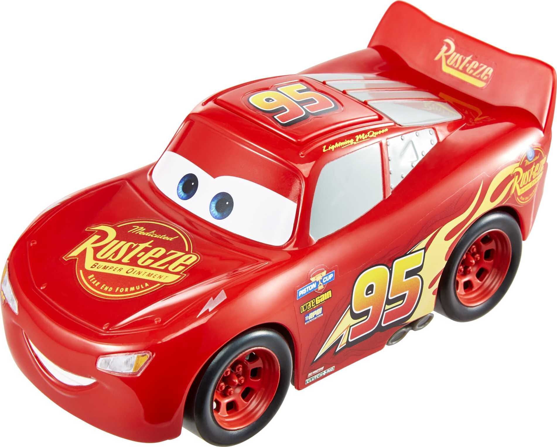 Disney and Pixar Cars Track Talkers Lightning McQueen Talking Toy Car,   inch Collectible 