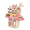 thumbnail image 3 of Juego de cocina CUTICAT Juguete de educación temprana con luces Rosa juego de simulación de cocina, 3 of 8
