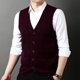 thumbnail image 5 of Chaleco de lana con clip de color para hombre, otoño e invierno 2024, nuevo cárdigan informal con cuello en V para hombre de punto, 5 of 5