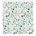 thumbnail image 3 of Ambesonne Modern Art Shower Curtain, Grunge Polka Dots Print, 69"Wx70"L, Seafoam Coconut, 3 of 3