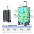 thumbnail image 4 of Hirioo Frogs And Aquatic Plants for Elasticity Suitcase Cover (No luggage Included) Durable Luggage Protector Fits 18-32 Inch Luggage-Large, 4 of 7