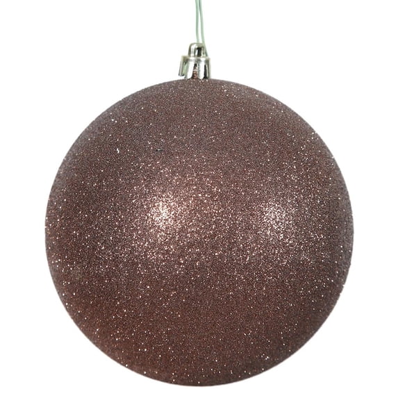 Vickerman 443750 - 3" Copper Glitter Ball Christmas Tree Ornament (12 pack) (N590828DG)
