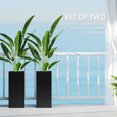 thumbnail image 4 of Outsunny 2 Pack Plastic Planter, 26 Inch Outdoor Planters, Black, 4 of 10