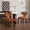 Orange, variant on Mid Century Modern Dining Chairs Set of 2, Farmhouse Chenille Fabric Upholstered Accent Side Chair,Kitchen Chairs with Hardwood Frame