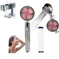 thumbnail image 7 of Propeller Driven Shower Head With Stop Button And Cotton Filter Turbocharged High Pressure Handheld Shower Nozzle, 7 of 7
