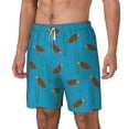 thumbnail image 2 of Uemuo Sea Turtle Pattern Mens Swim Trunks Quick Dry Board Shorts with Mesh Lining, Stretch Beach Shorts Quick Dry No-Chafing Board Shorts-X-Large, 2 of 9