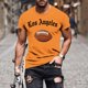 thumbnail image 1 of Tops para hombre, blusas y camisas de manga corta con cuello redondo para hombre, jersey informal con cuello redondo estampado para hombre, pantalones cortos deportivos para fitness, blusa de poliéste, 1 of 5