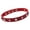 Red, variant on Adjustable Lightweight Color Blocks Rhinestones Collar Necklace With PU Leather Clavicle Chain For Versatile Outfits