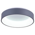 thumbnail image 1 of CWI Lighting Arenal LED Drum Shade Flush Mount With Gray & White Finish, 1 of 2